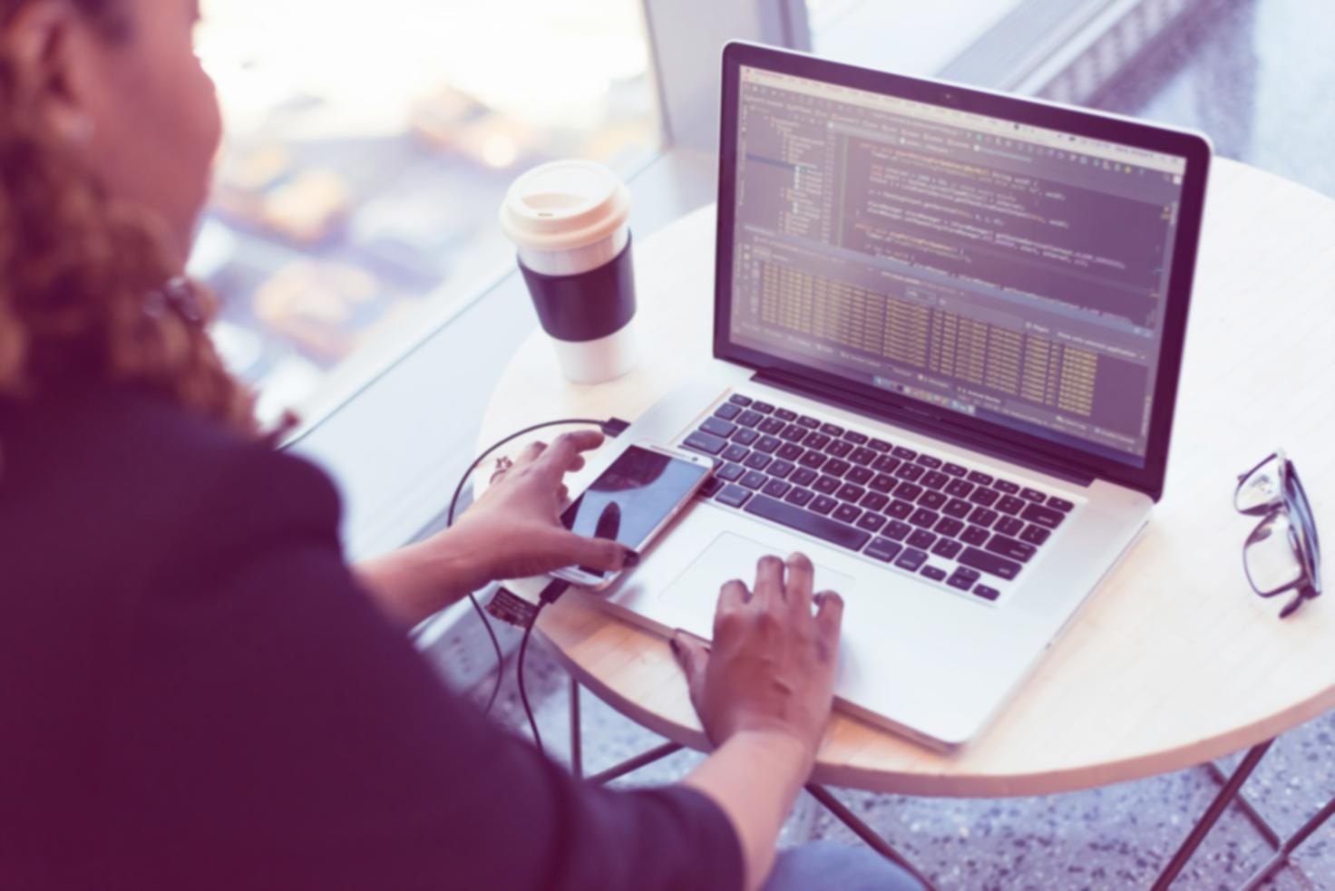 Application security expert reviewing code vulnerabilities